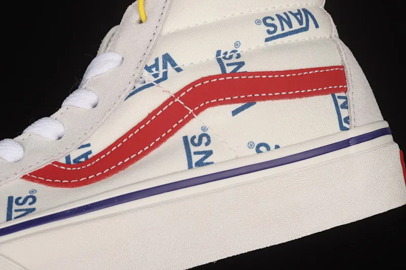 All categories Vans Vans series Vans Mid Vans China Vans Sk8-Mid Logo white full-print mid-top casual sneakers VN0A3WKT9M8